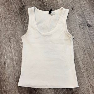 h&m white tank